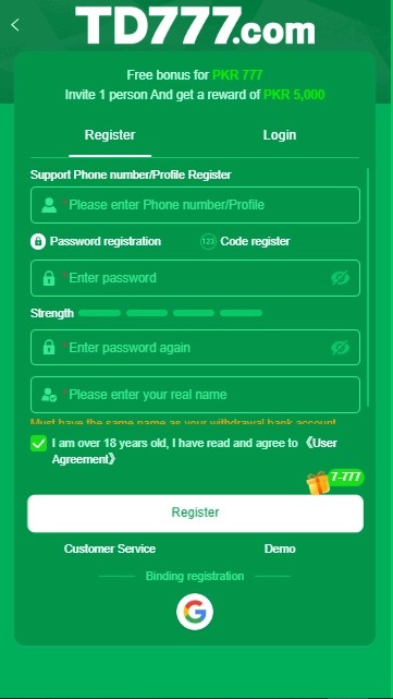 Td777 Game login